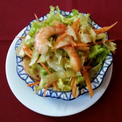 salade thai aux crevettes